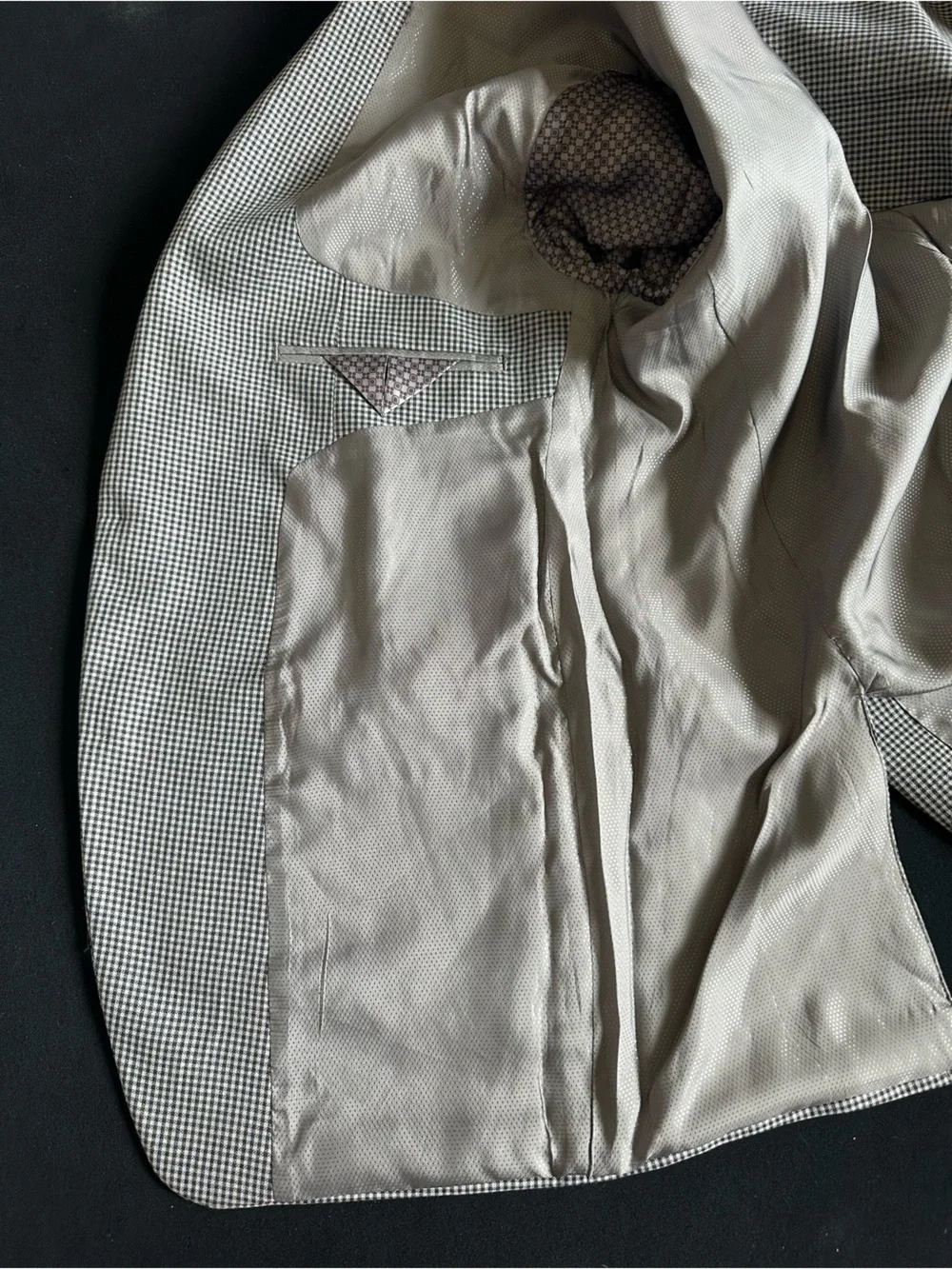 Michael Kors 42R blazer jacket Grey Checked Sport Coat